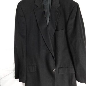 Jos. A. Bank 100% Cashmere Traditional Fit Sportcoat Jacket Blazer, Black  50XL